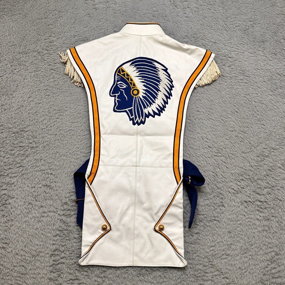 Vintage Ostwald Castlewood Marching Band Uniform 46 White Blue Gold Chief